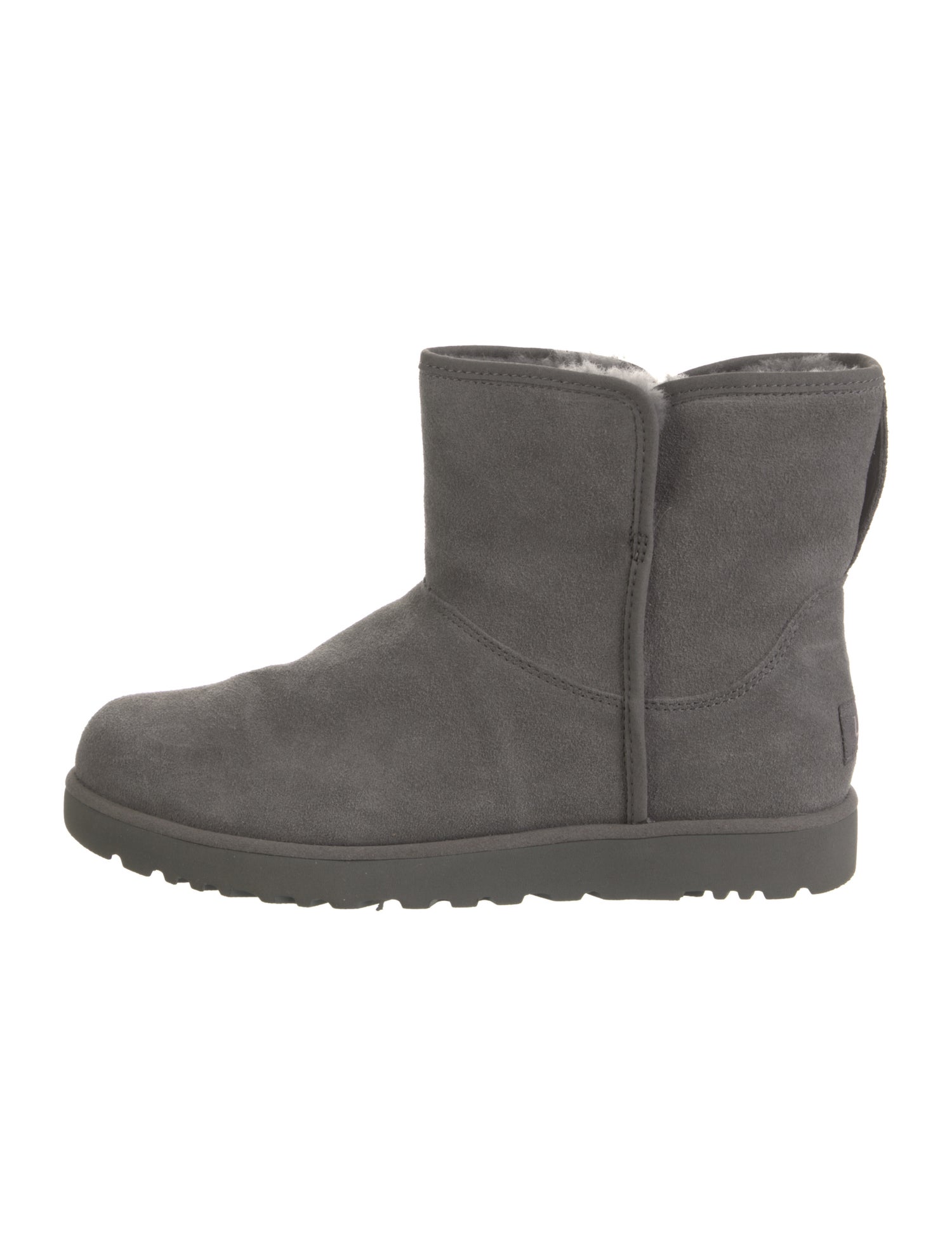 UGG Suede Fur Trim Boots