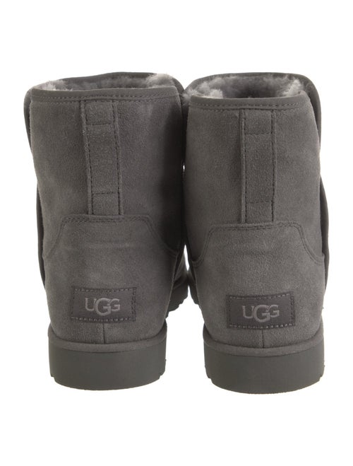UGG Suede Fur Trim Boots