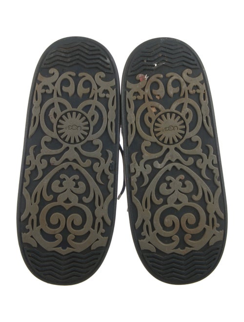 UGG Nylon Fur Trim Lace-Up Boots