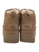 UGG Suede Fur Trim Boots