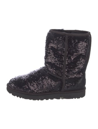 UGG Sequins Sequin Embellishments Combat Boots