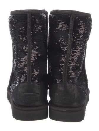 UGG Sequins Sequin Embellishments Combat Boots
