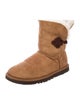 UGG Suede Fur Trim Boots
