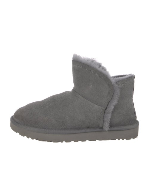 UGG Suede Fur Trim Boots