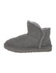UGG Suede Fur Trim Boots