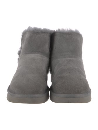 UGG Suede Fur Trim Boots