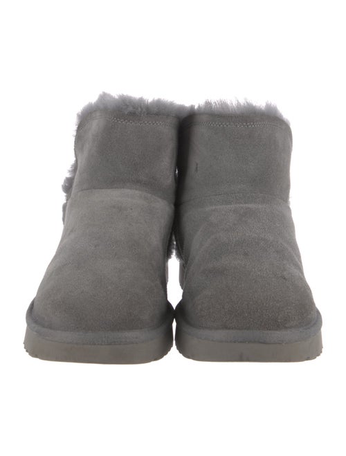 UGG Suede Fur Trim Boots