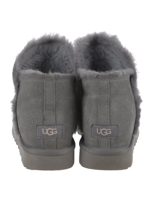 UGG Suede Fur Trim Boots
