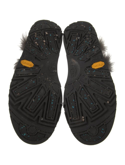 UGG Leather Whipstitch Trim Lace-Up Boots