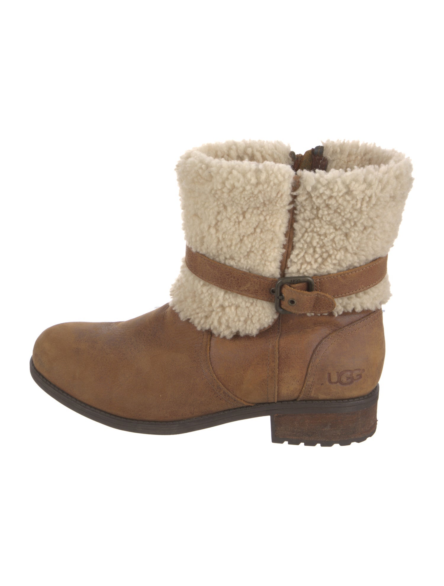 UGG Suede Colorblock Pattern Boots