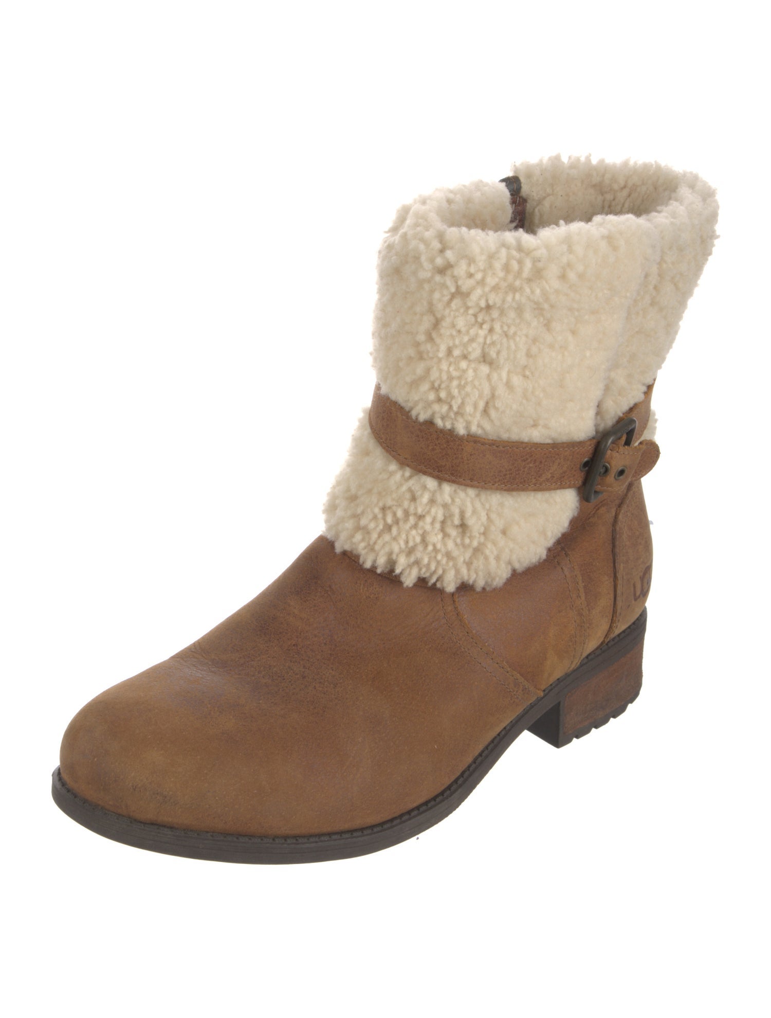 UGG Suede Colorblock Pattern Boots