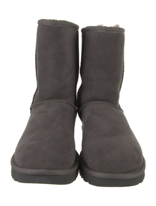 UGG Suede Faux Fur Trim Boots