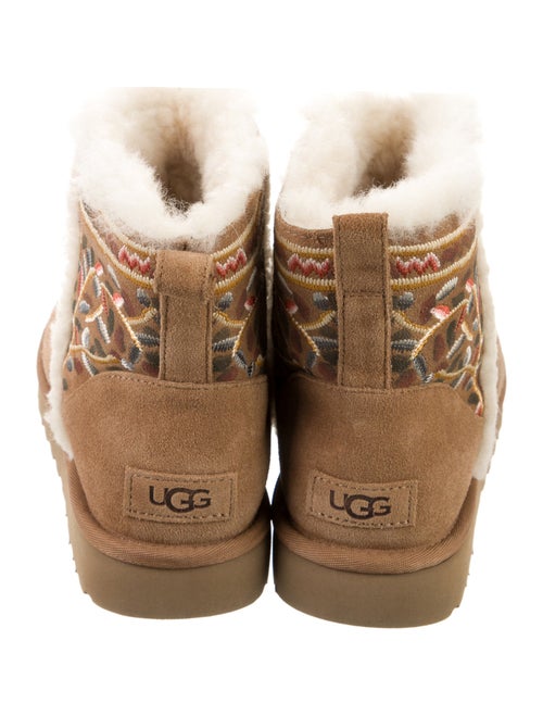 UGG Suede Fur Trim Boots