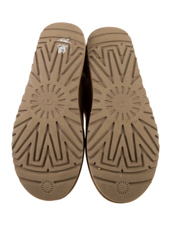 UGG Suede Fur Trim Boots