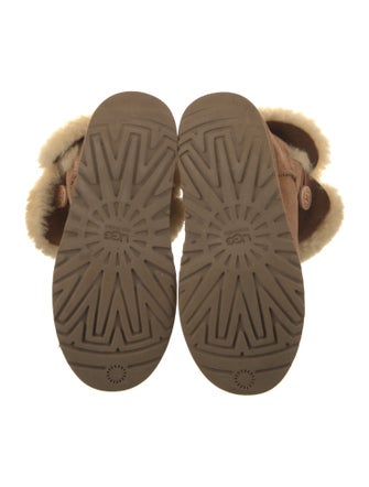 UGG Suede Colorblock Pattern Boots