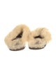 UGG Suede Fur Trim Mules