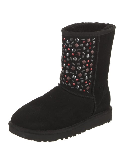 UGG Suede Crystal Embellishments Boots
