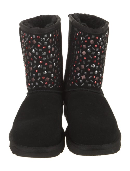 UGG Suede Crystal Embellishments Boots