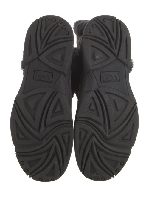 UGG Suede Fur Trim Boots