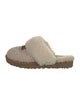 UGG Printed Fur Trim Slippers