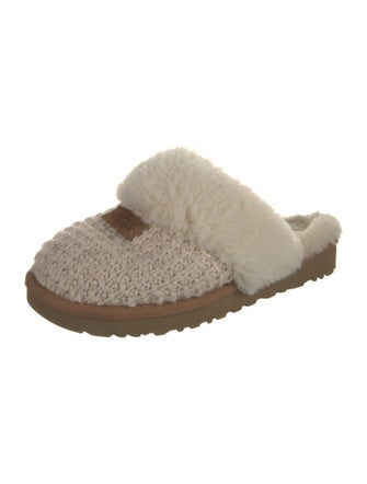 UGG Printed Fur Trim Slippers