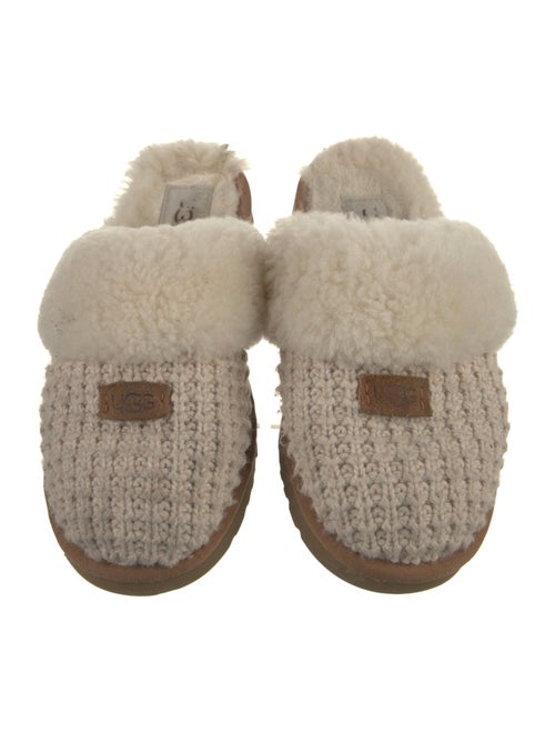 UGG Printed Fur Trim Slippers