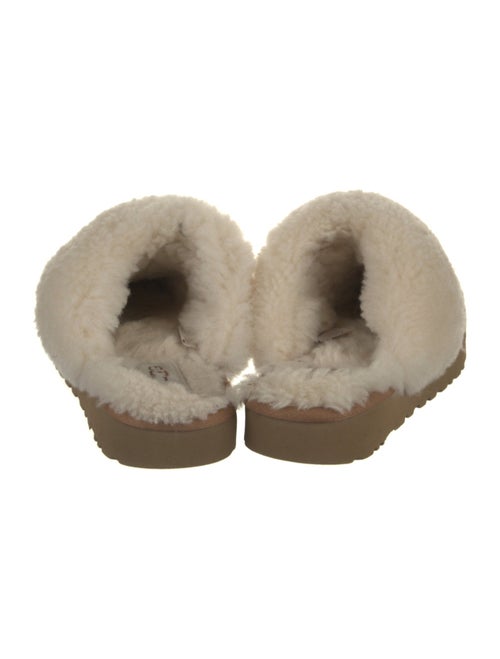 UGG Printed Fur Trim Slippers