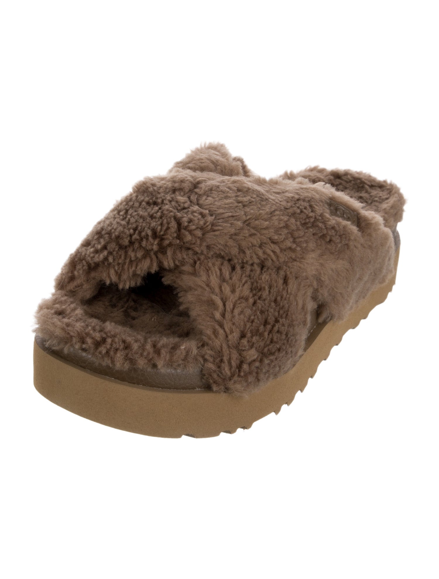 UGG Sugar Cross Shearling Slides
