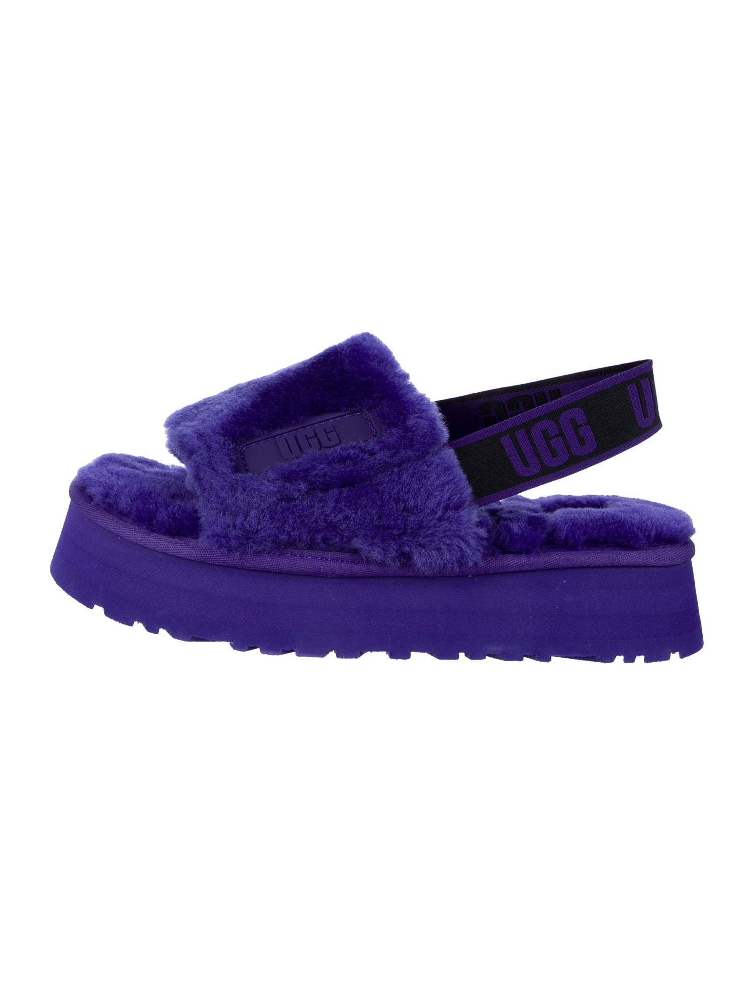 UGG Faux Fur Slingback Sandals