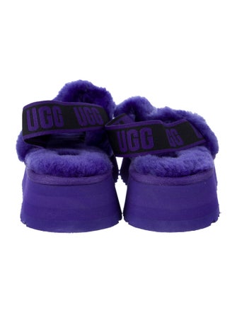 UGG Faux Fur Slingback Sandals