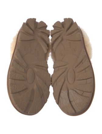 UGG Suede Fur Trim Mules