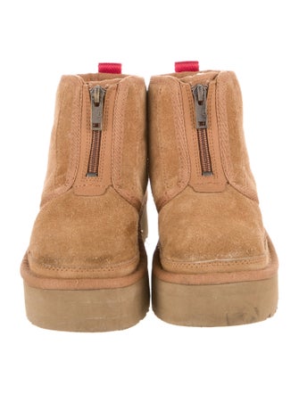 UGG Suede Girls Wool Ankle Rubber Boots