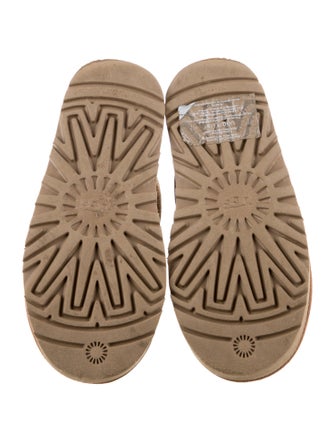 UGG Suede Girls Wool Ankle Rubber Boots