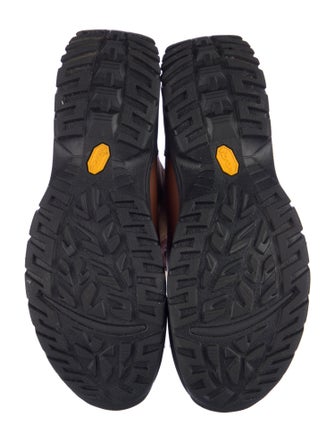 UGG Leather Fur Trim Snow Boots