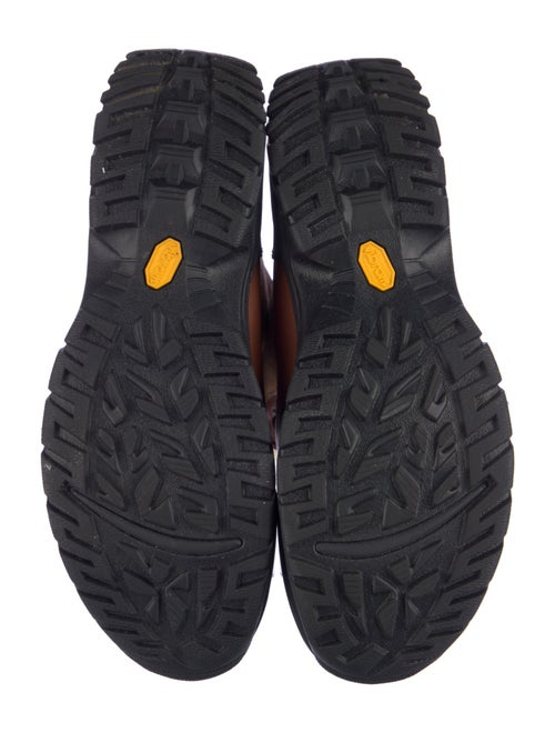 UGG Leather Fur Trim Snow Boots