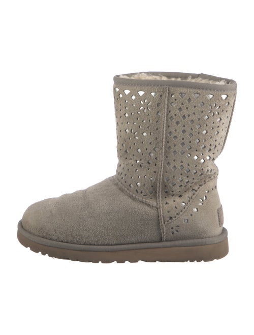 UGG Suede Cutout Accent Boots