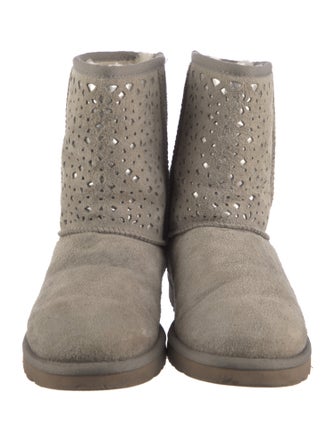 UGG Suede Cutout Accent Boots
