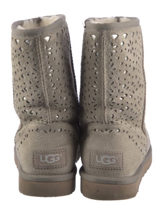 UGG Suede Cutout Accent Boots