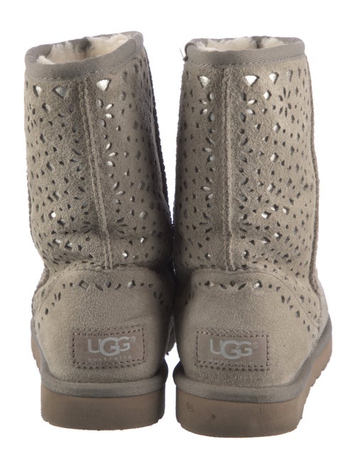 UGG Suede Cutout Accent Boots