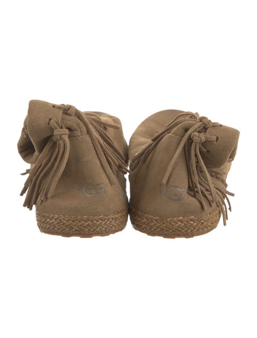 UGG Suede Fringe Trim Accent Boots