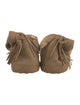 UGG Suede Fringe Trim Accent Boots