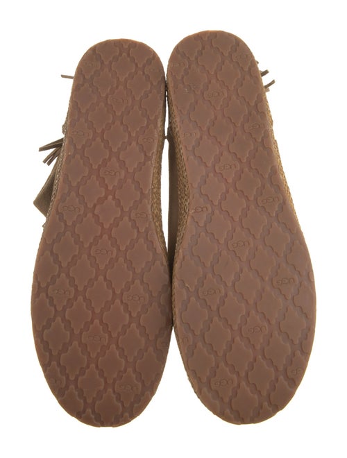 UGG Suede Fringe Trim Accent Boots