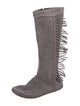 UGG Suede Fringe Trim Accent Boots