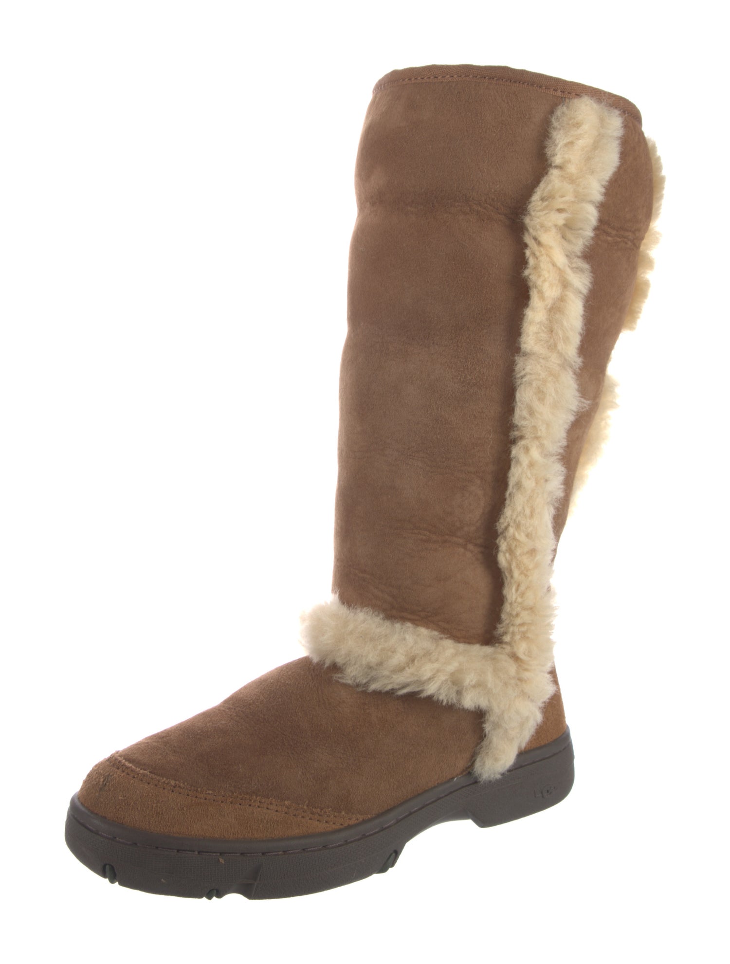 UGG Suede Colorblock Pattern Boots