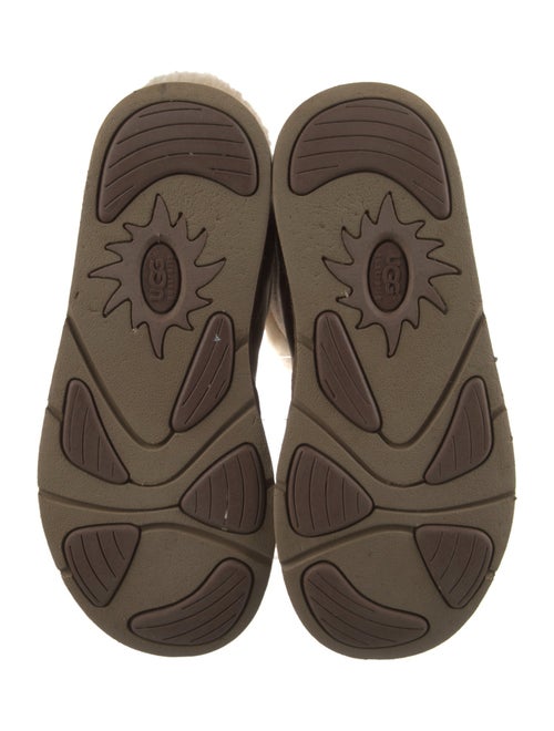 UGG Suede Colorblock Pattern Lace-Up Boots