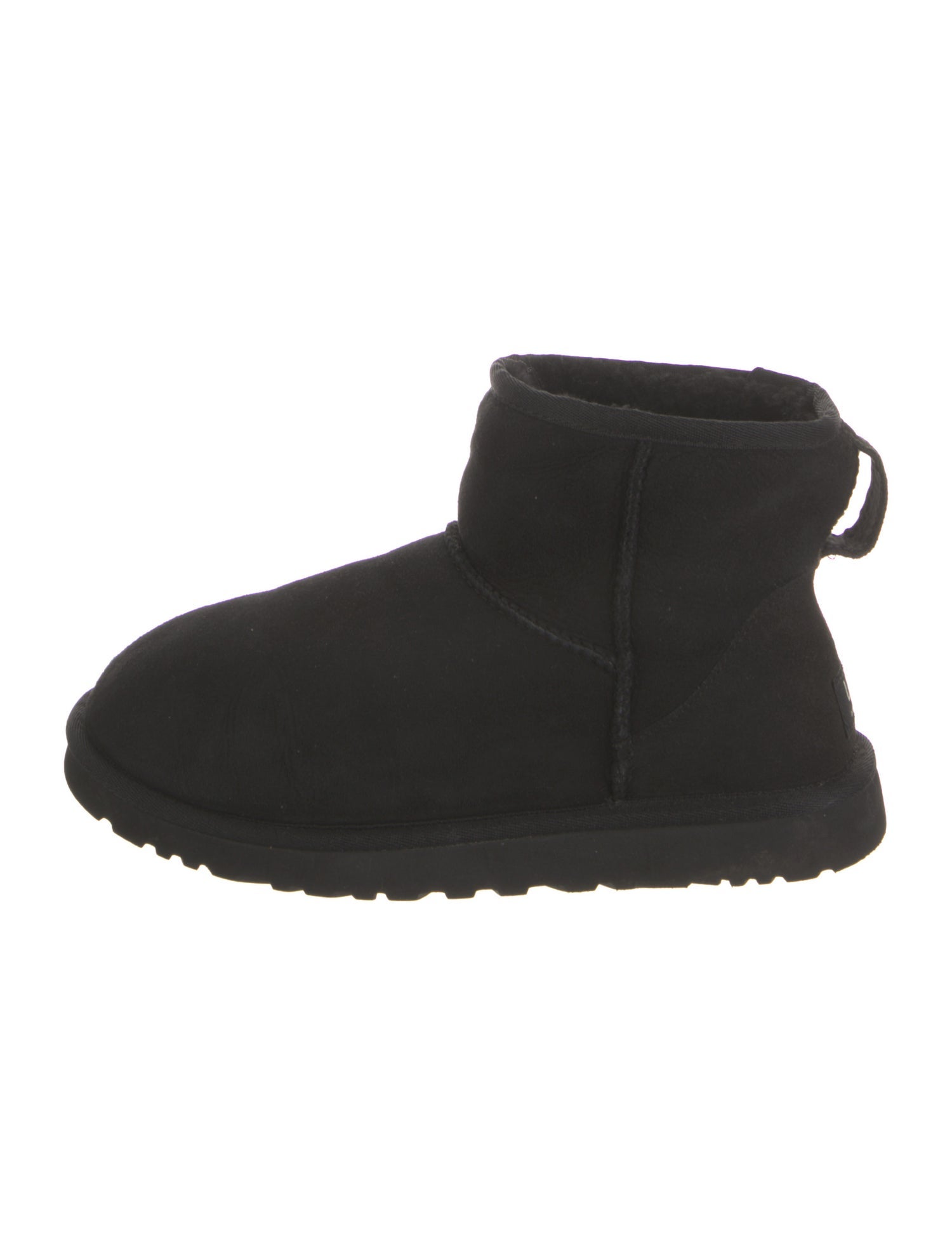 UGG Suede Fur Trim Boots