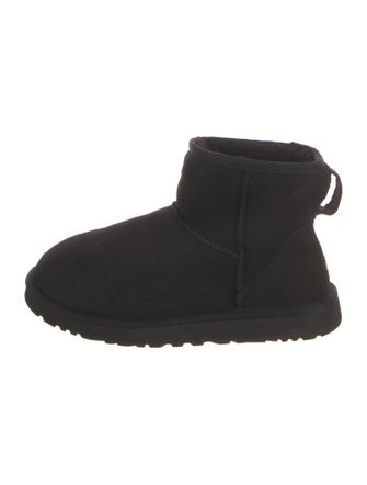 UGG Suede Fur Trim Boots