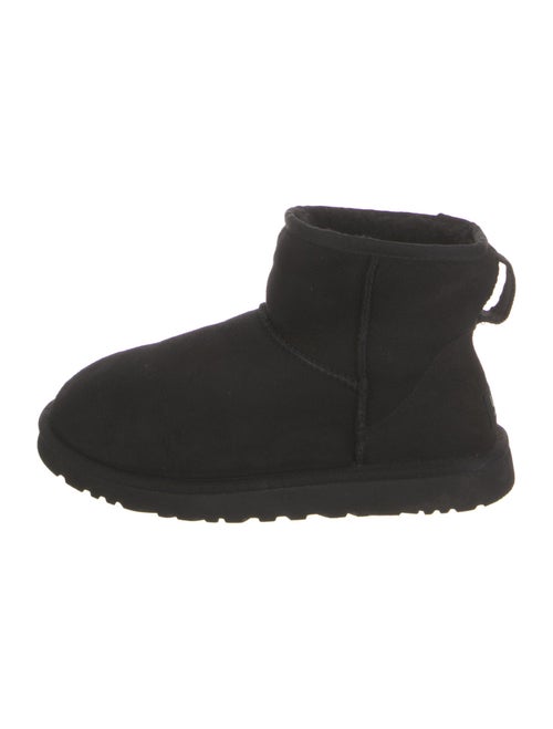 UGG Suede Fur Trim Boots