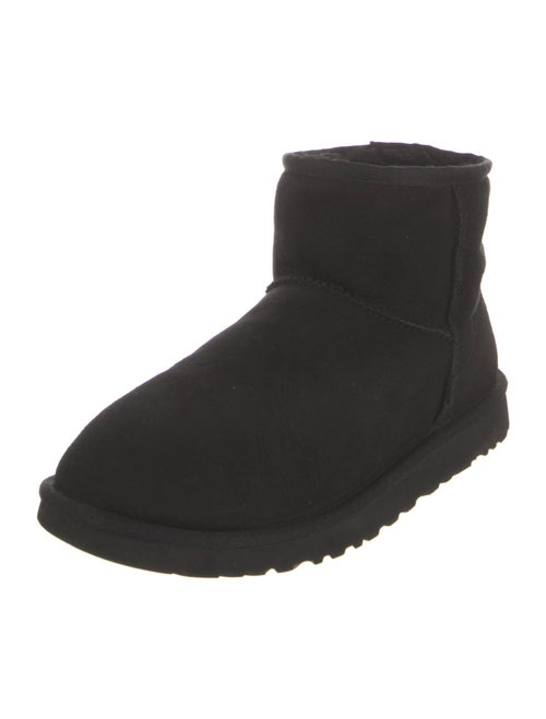 UGG Suede Fur Trim Boots
