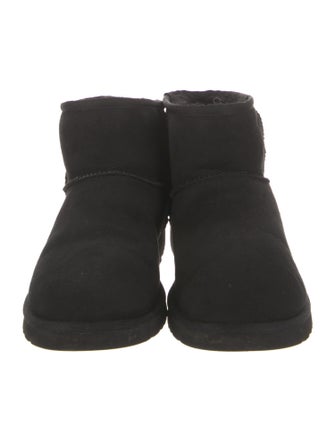 UGG Suede Fur Trim Boots
